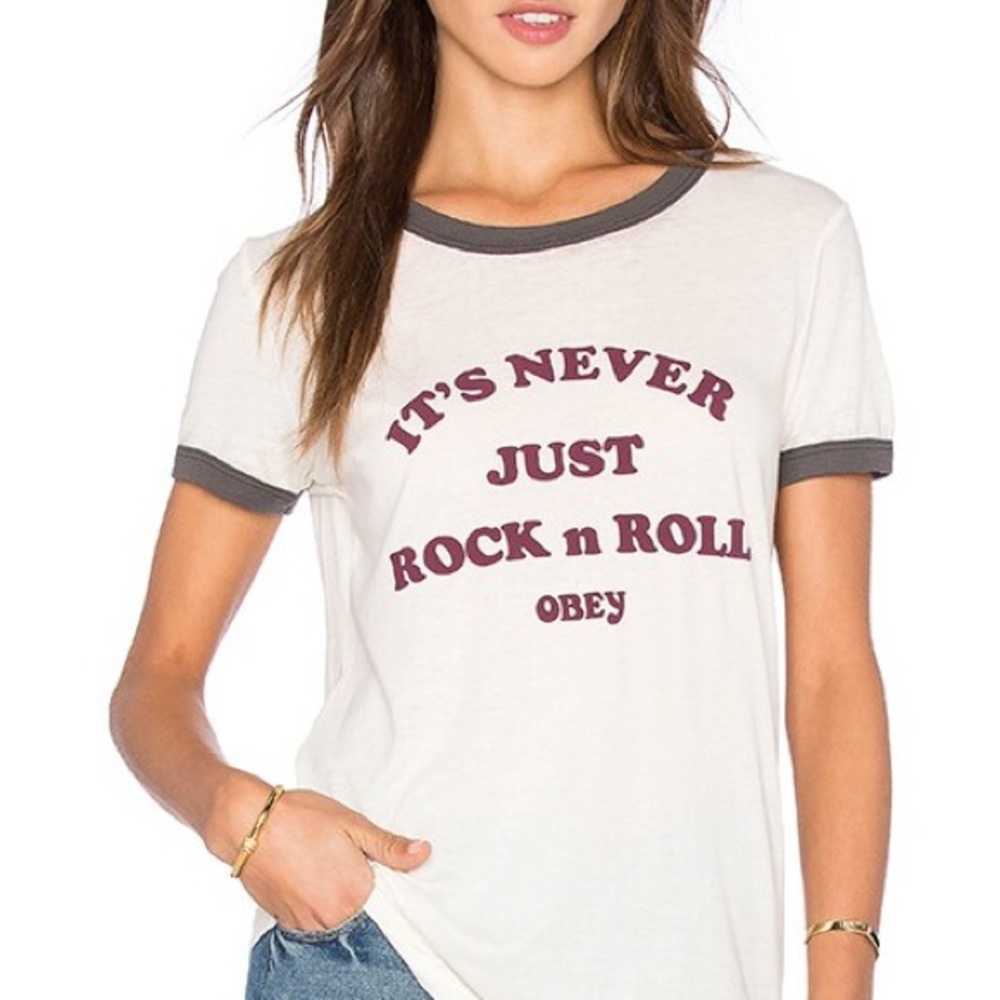 Obey It’s Never Just Rock n Roll Tee